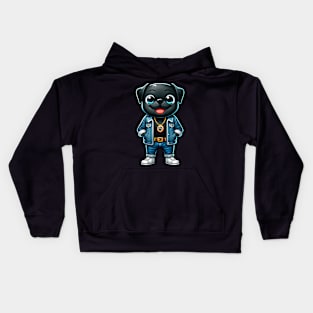 Black Pug Dog Cool Jacket Outfit Dog Mom Dad Kids Hoodie